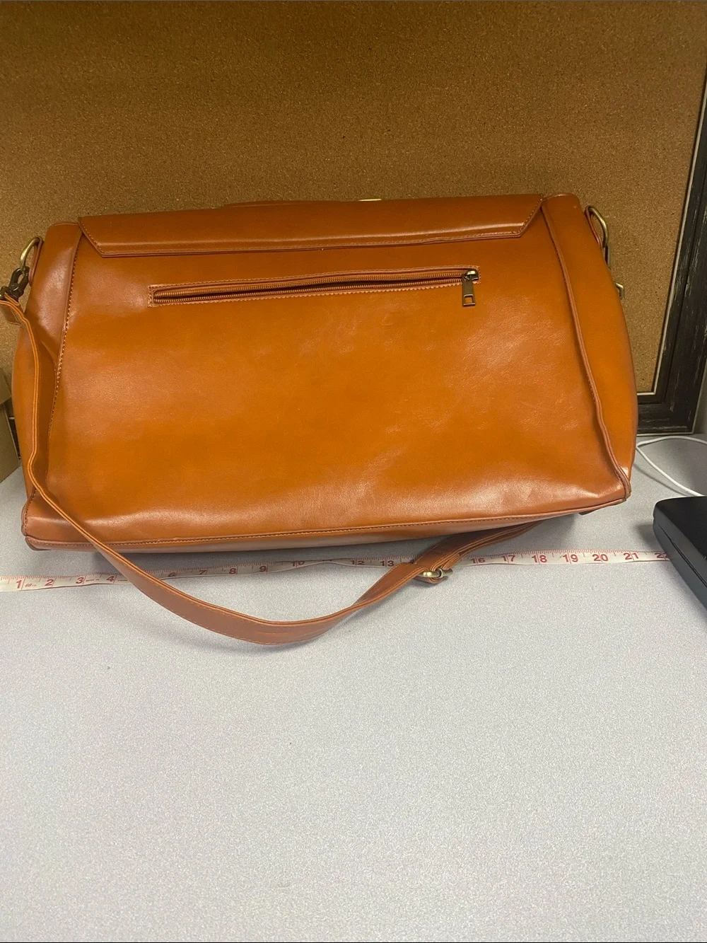Walasa Stylish Bow-Accent Women's Satchel in Cognac